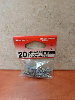 Zentech attaches Ø 5 mm - clou spécial béton (x20)