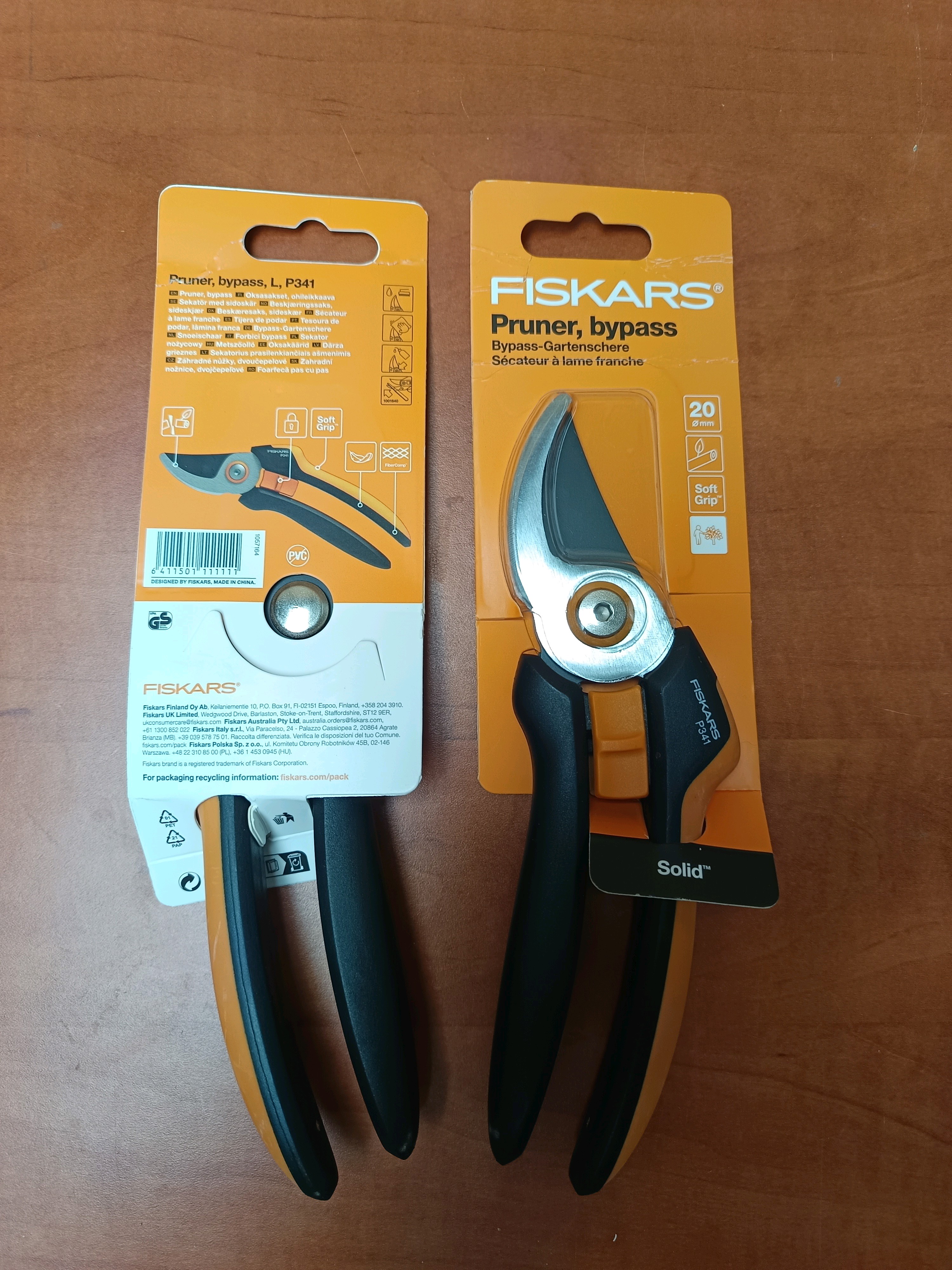 Fiskars Solid Pruner, bypass – sécateur 20 mm