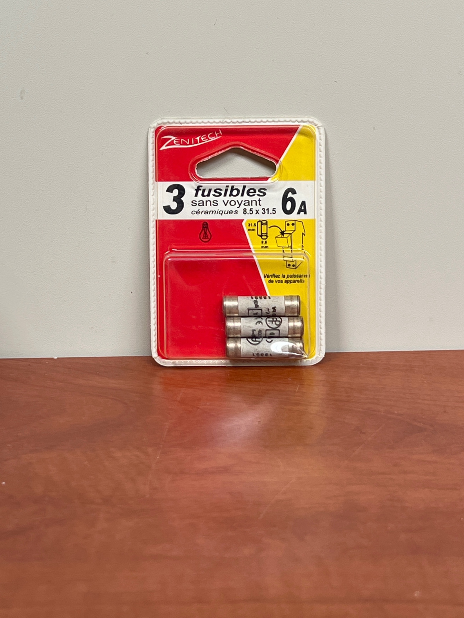 Zenitech fusibles céramiques 6A 6,3x31,5 sans voyant