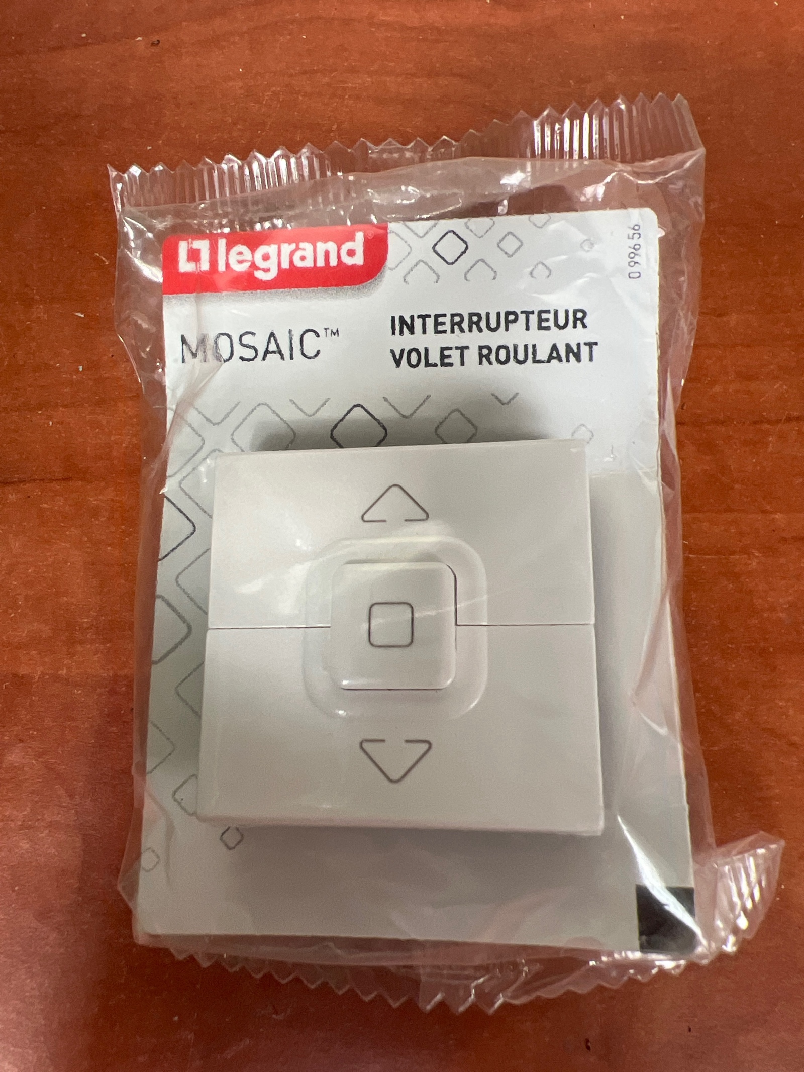 Interrupteur Individuel de Volets Roulants LEGRAND Mosaic 2 Modules Blanc