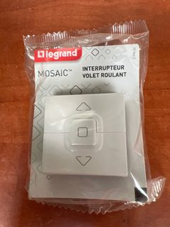 Interrupteur Individuel de Volets Roulants LEGRAND Mosaic 2 Modules Blanc
