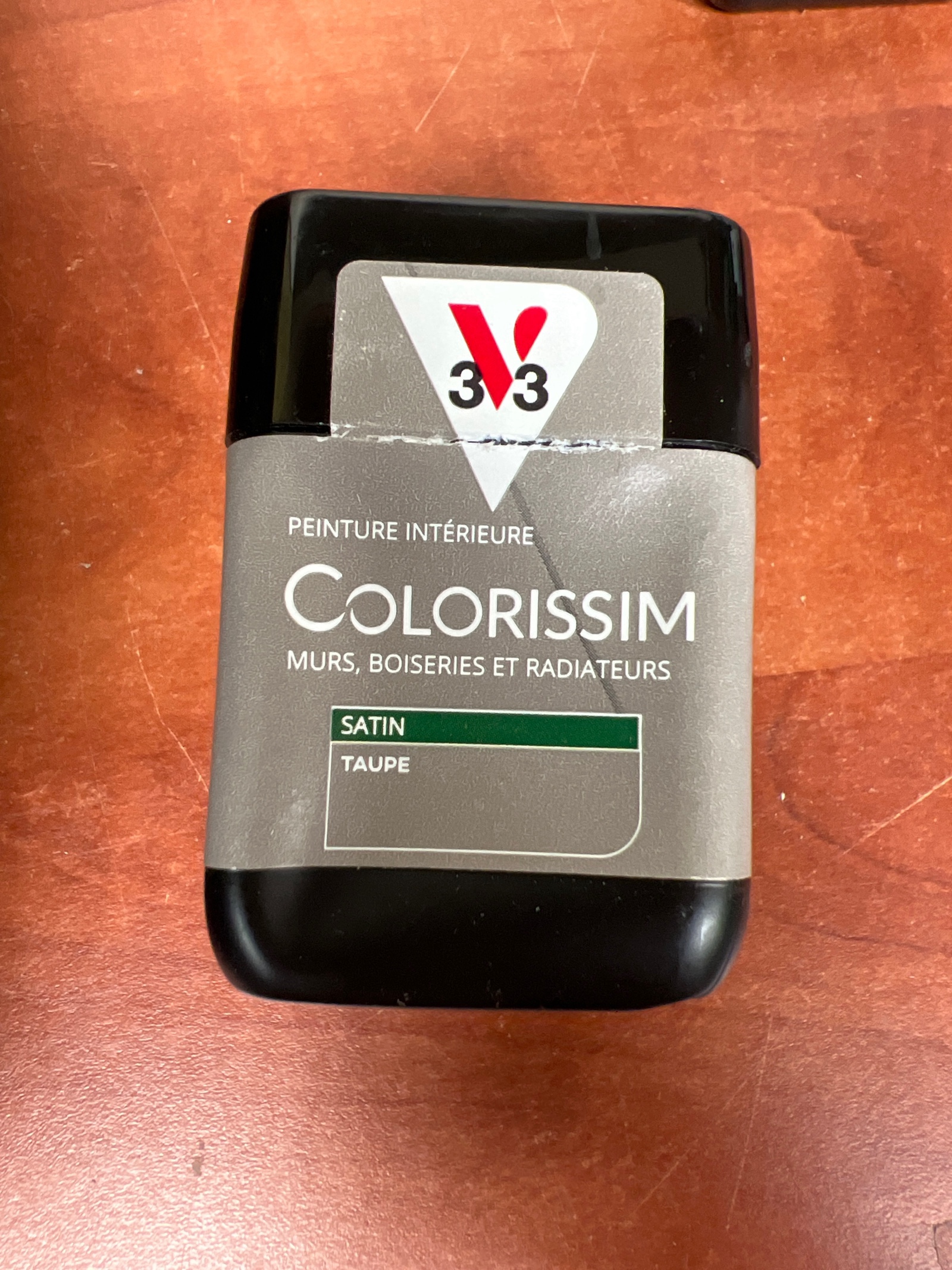V33 Colorissim Peinture intérieure Satin Taupe (murs, boiseries et radiateurs)