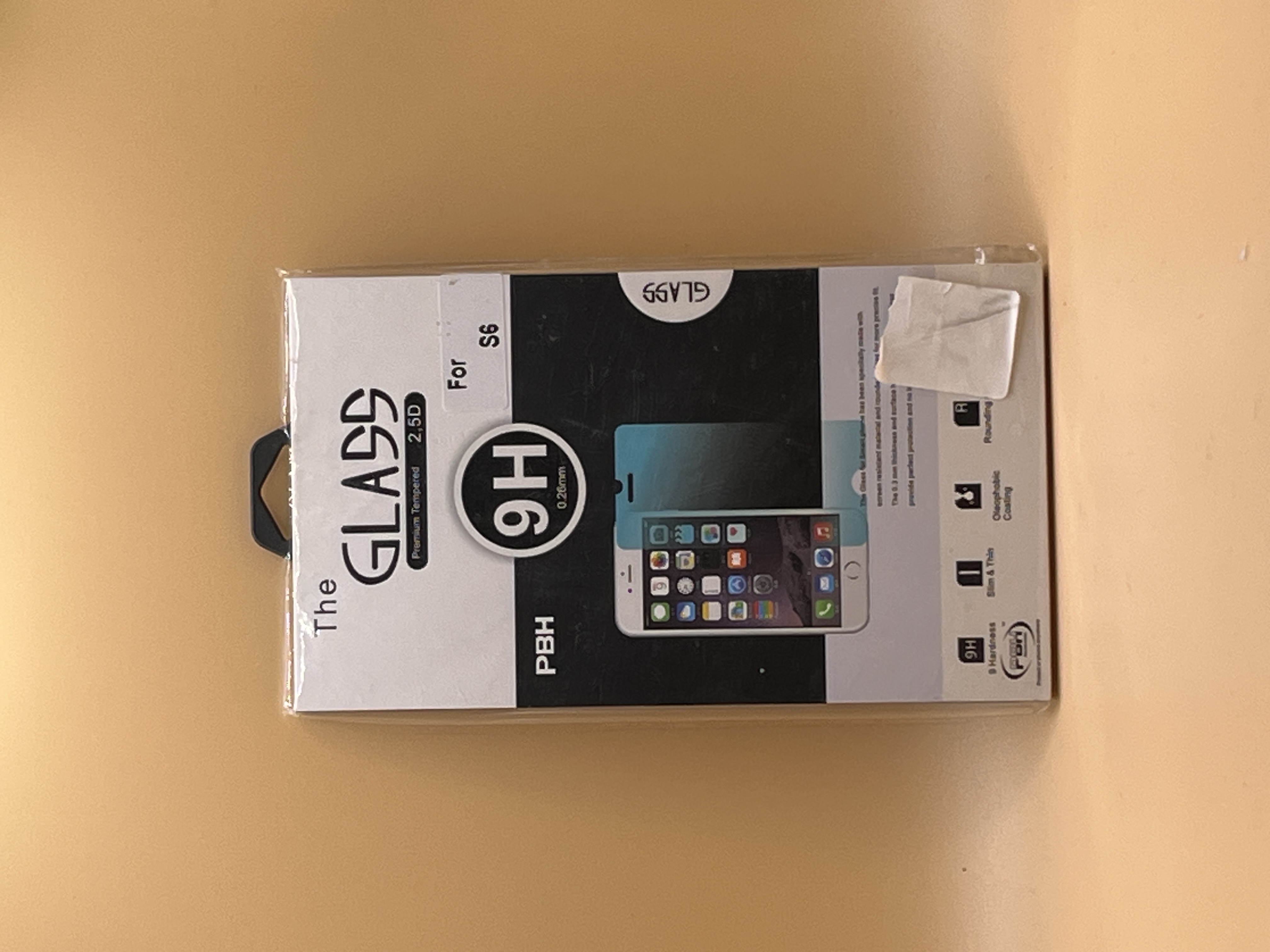 PBH The Glass 2.5D 9H – verre trempé pour iPhone 6s