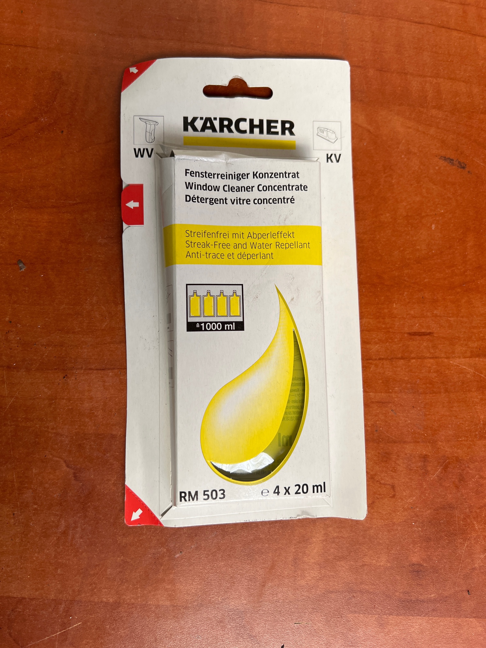 Kärcher RM 503 détergent vitres concentré 4 x 20 ml