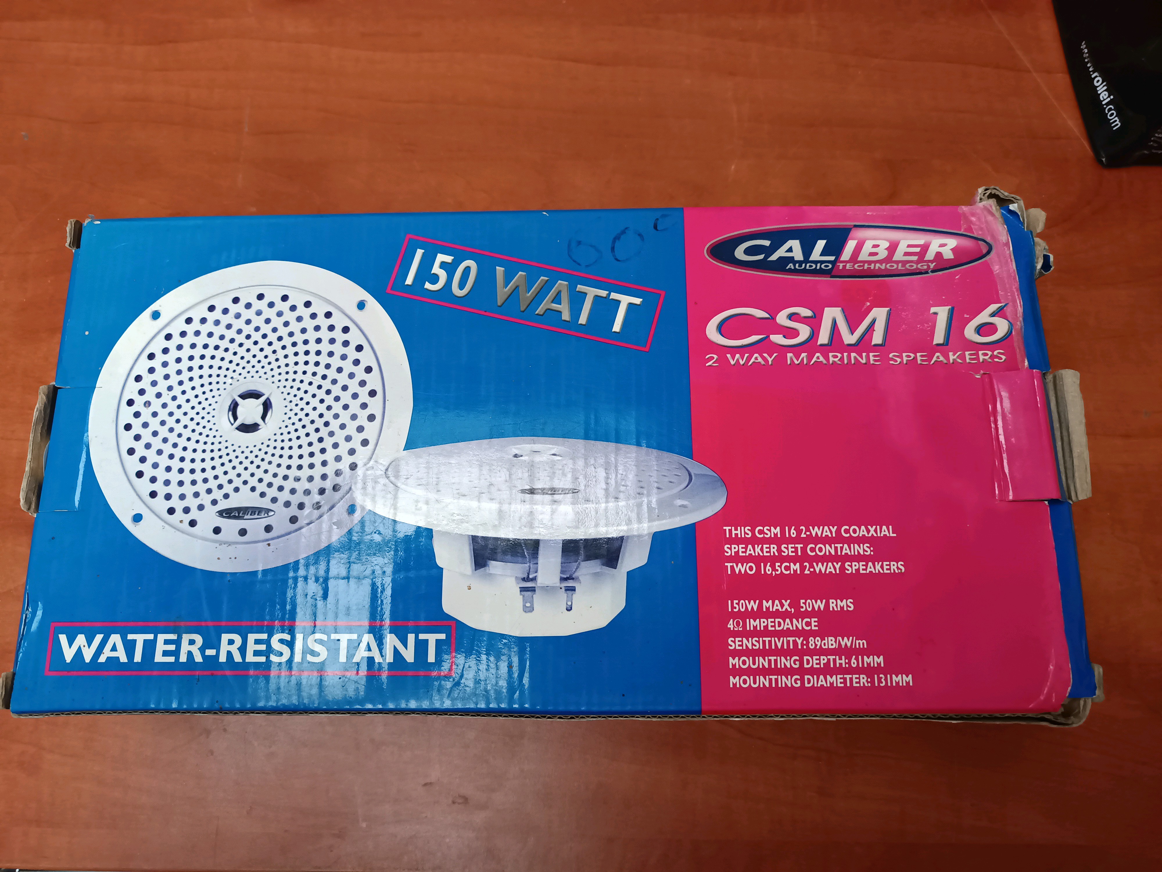 Caliber CSM 16 - Haut-parleurs marins 2 voies 150 W (résistants à l’eau)