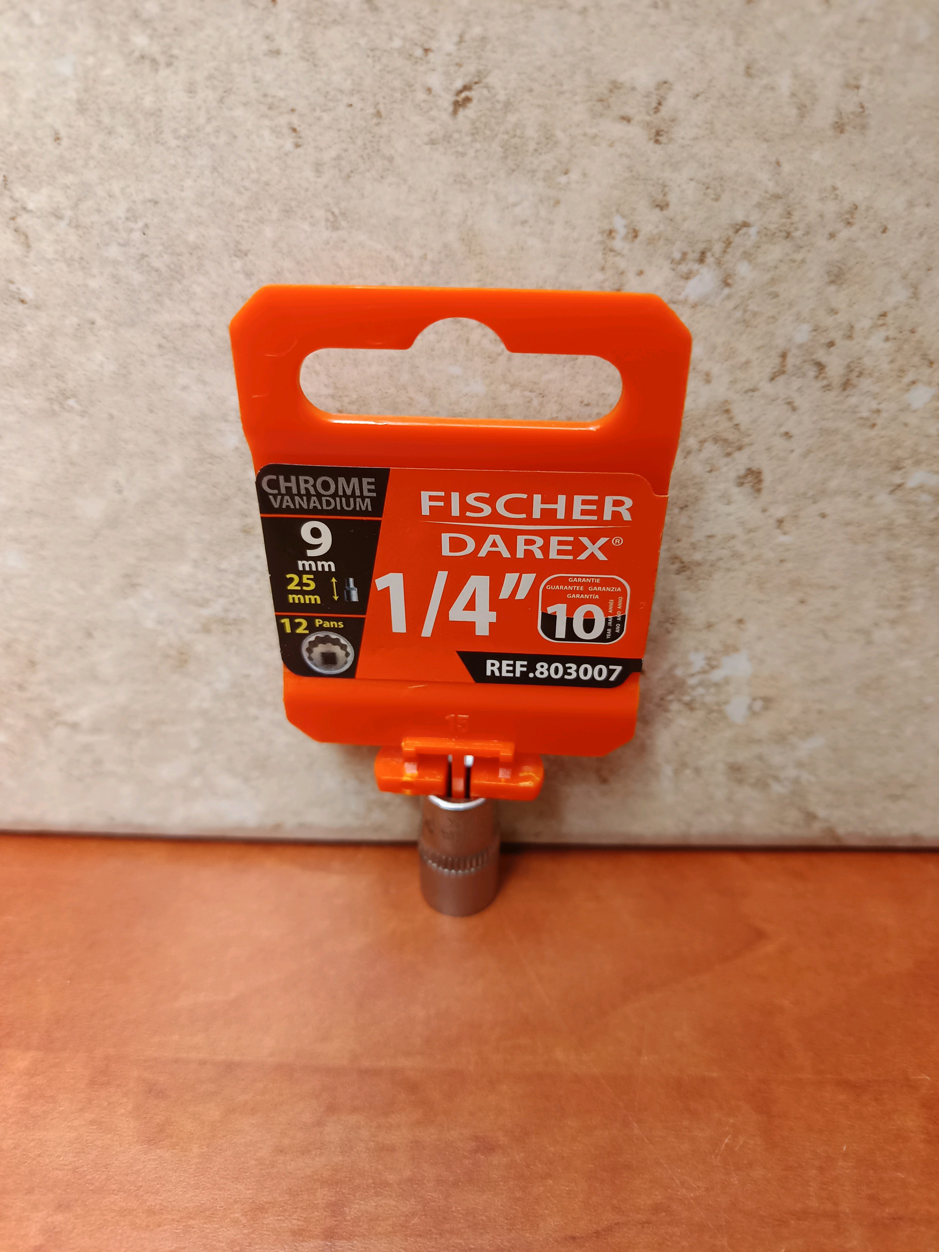 Fischer Darex douille 1/4" 9 mm 12 pans (REF 803007)