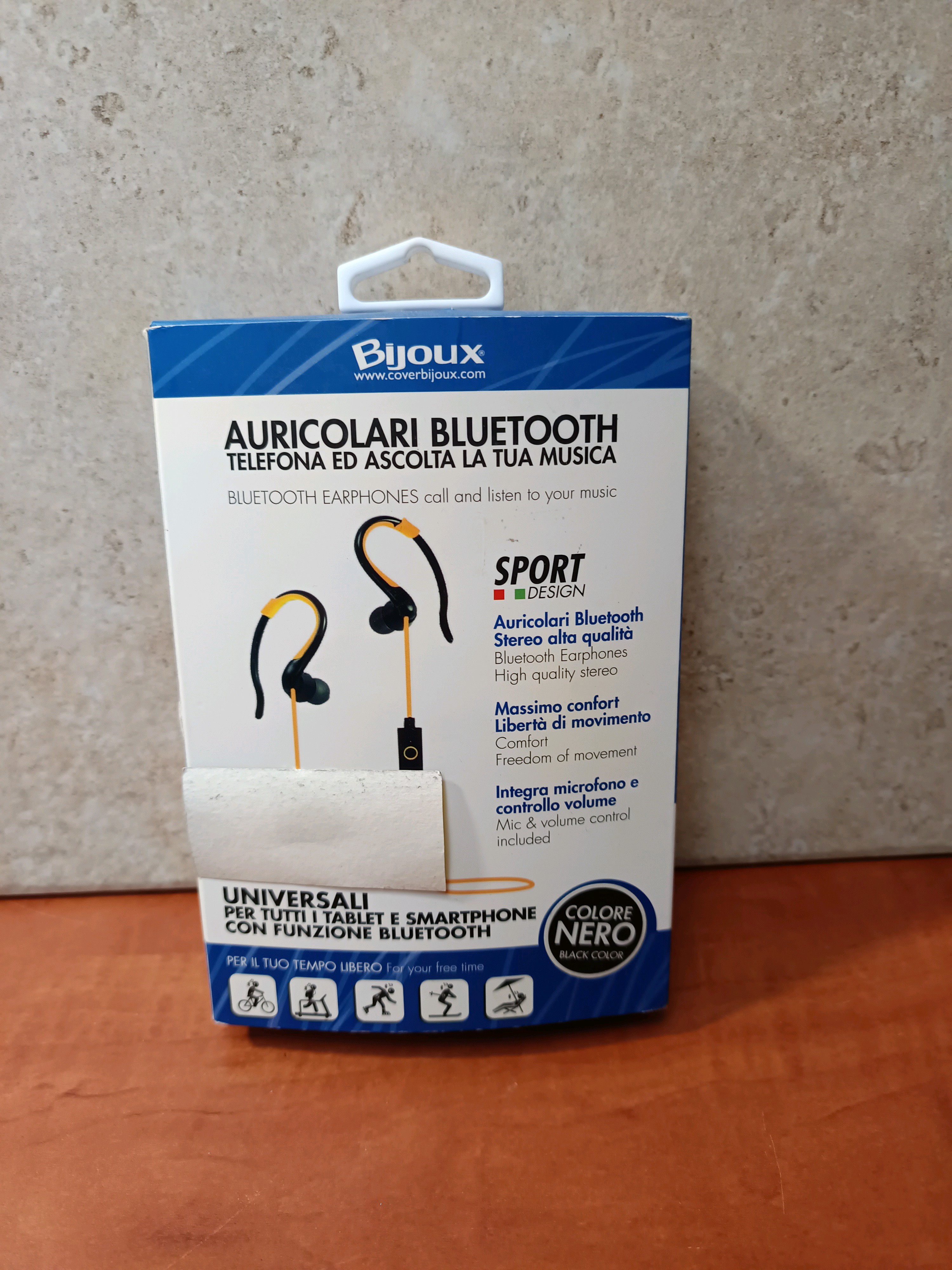 Bijoux Auricolari Bluetooth Sport - Écouteurs sans fil (Noir)