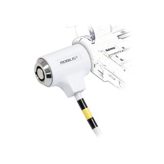 Mobilis Simple Lock - Câble de sécurité - blanc - 1.8 m