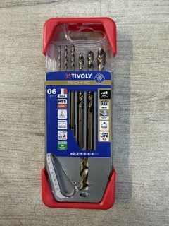 Coffret 6 forets métal HSS Cobalt Tivoly Technic Ø2-3-4-5-6-8 mm