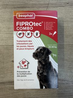 Beaphar FIPROtec Combo grand chien 20-40 kg - 3 pipettes