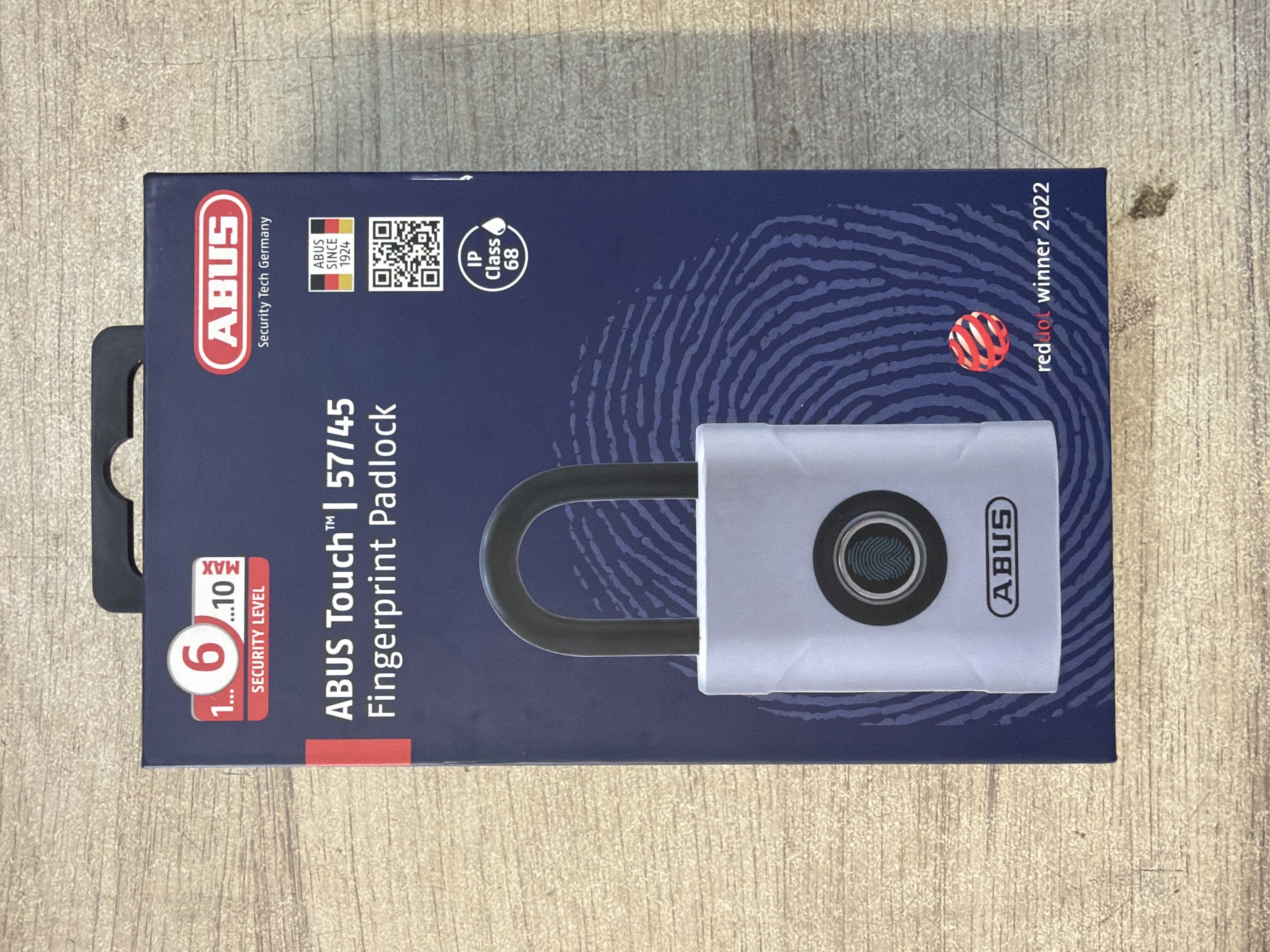 ABUS Touch 57/45 - cadenas à empreinte digitale