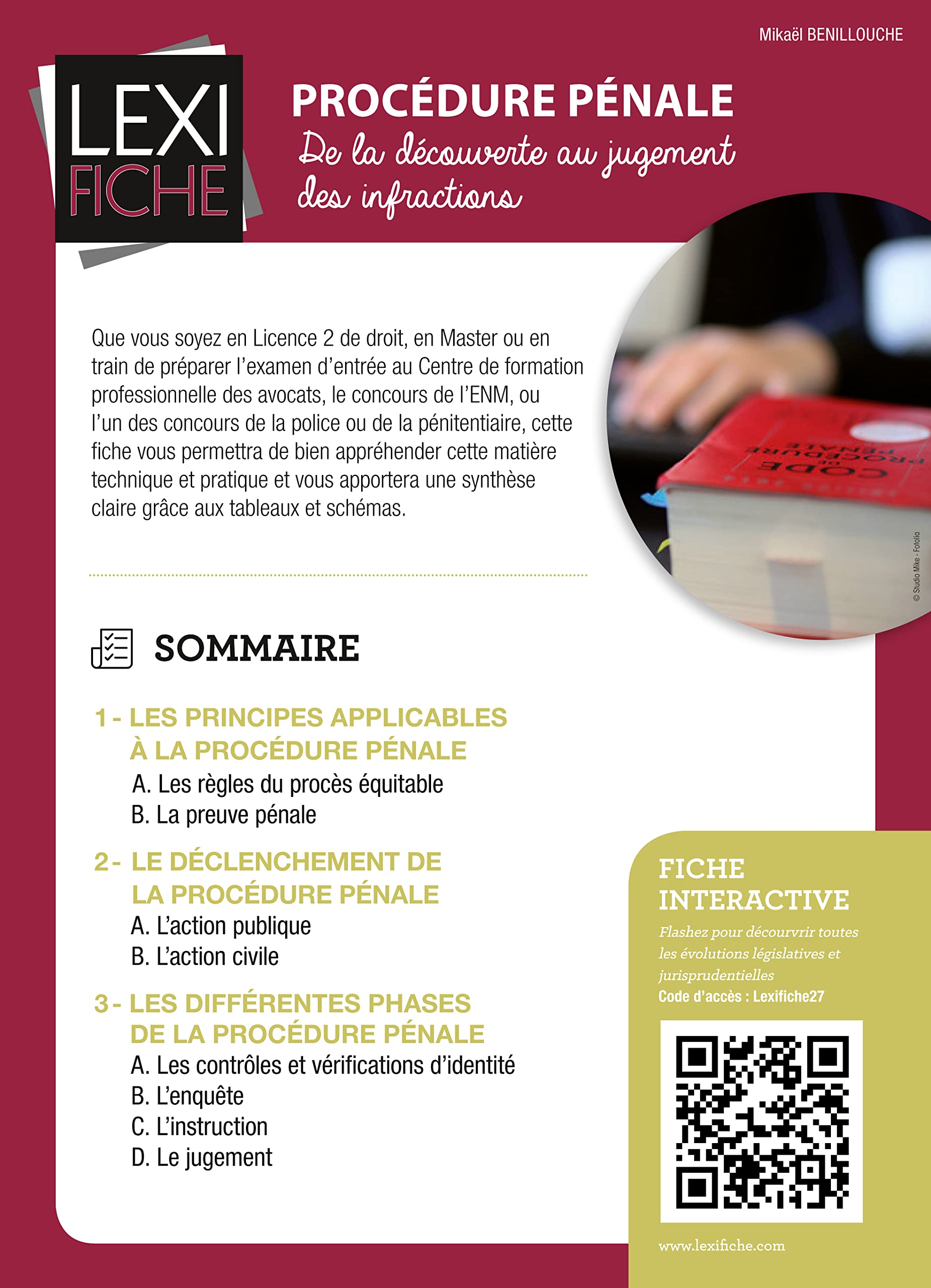 Procédure Pénale - De La Découverte Au Jugement Des Infractions