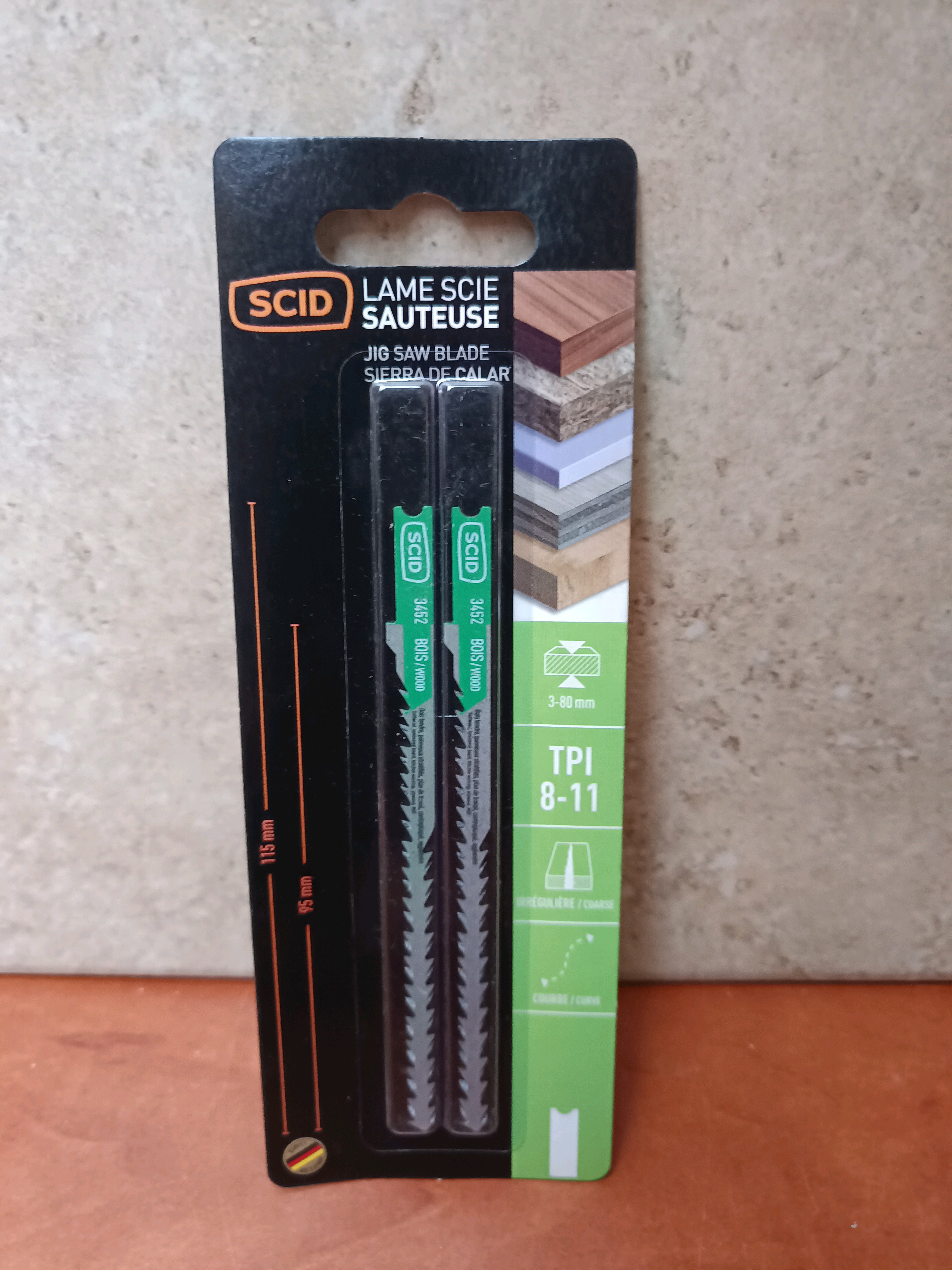 Lames de scie sauteuse SCID TPI 8-11