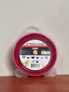 TECHNI-POWER fil de débroussailleuse rond 1,3 mm 15 m