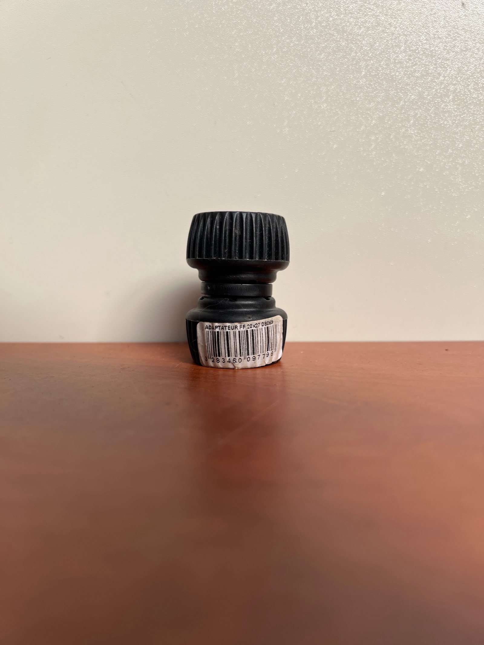 Adaptateur F 3/4 écrou tournant en plastique.