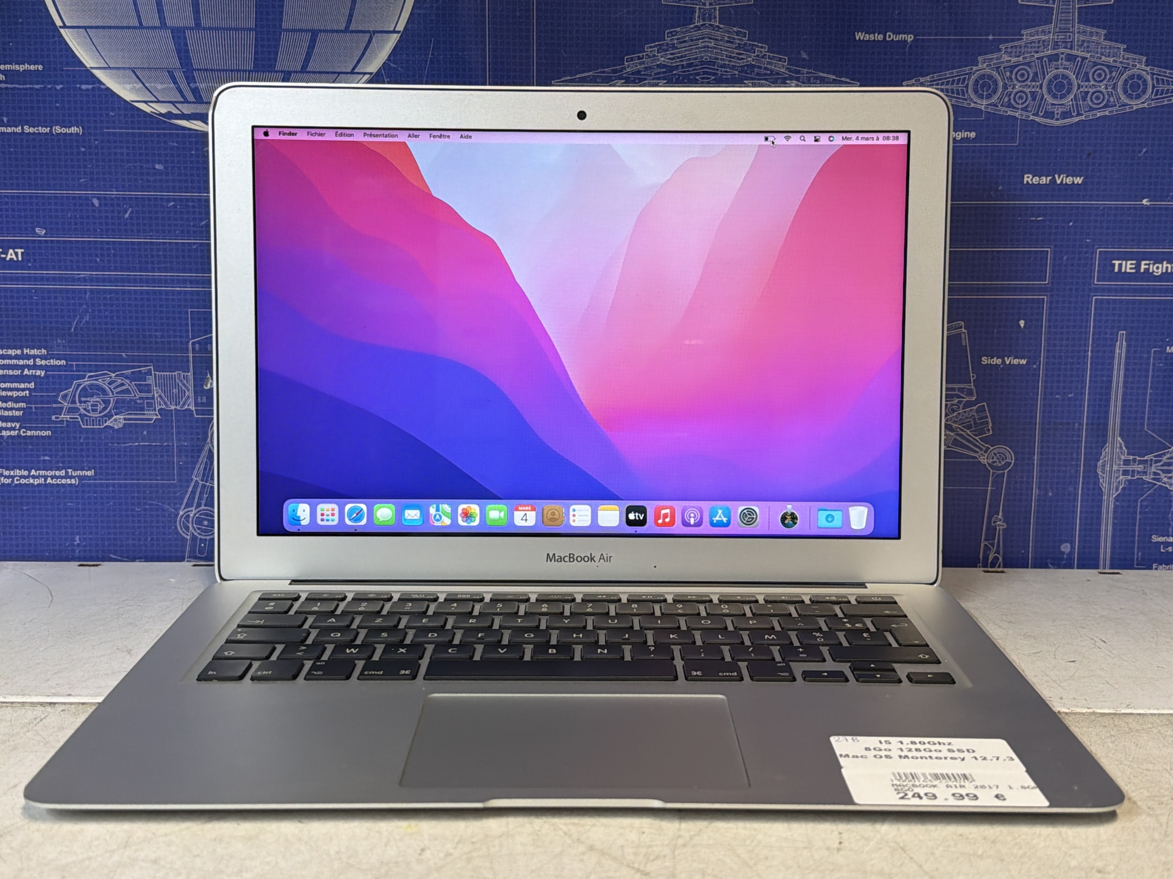 Apple MacBook Air 2017 i5 1.8 GHz 8 Go RAM 128 Go SSD