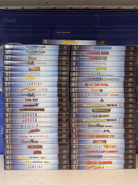 Lot de 49 DVD d’animation japonaise