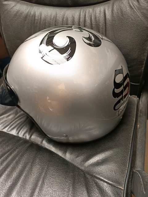 Casque moto jet Smet C130 argent - Taille L