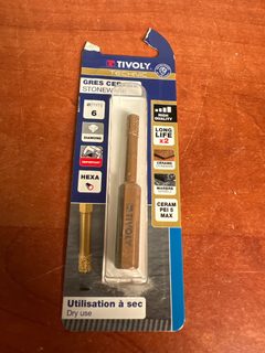 Tivoly Technic foret diamant grès cérame 6 mm (Hexa)