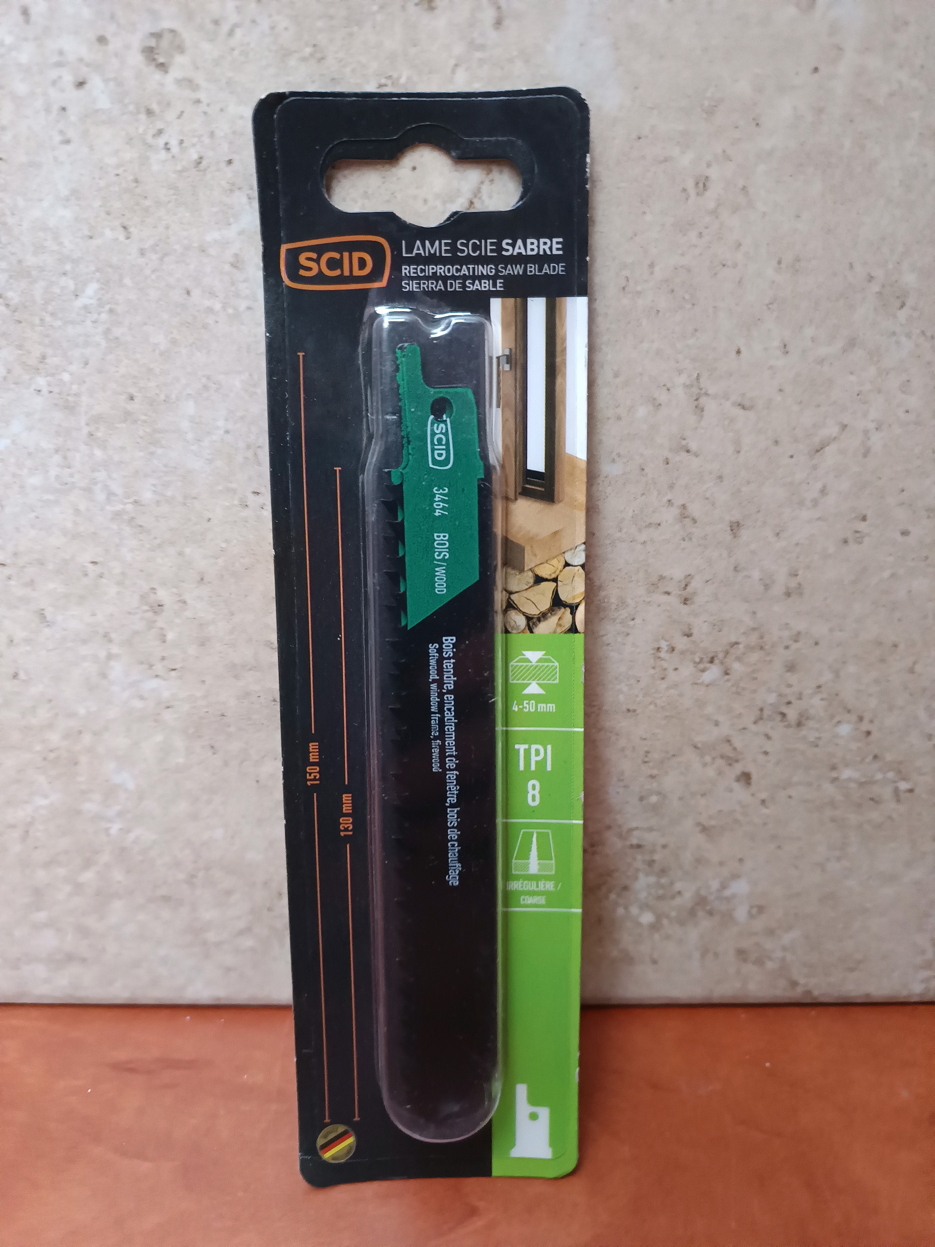 SCID lame de scie sabre pour bois 8 TPI