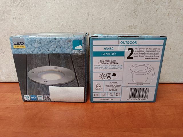 EGLO Lamedo 93482 spot encastré de sol extérieur LED (Ø100 mm)