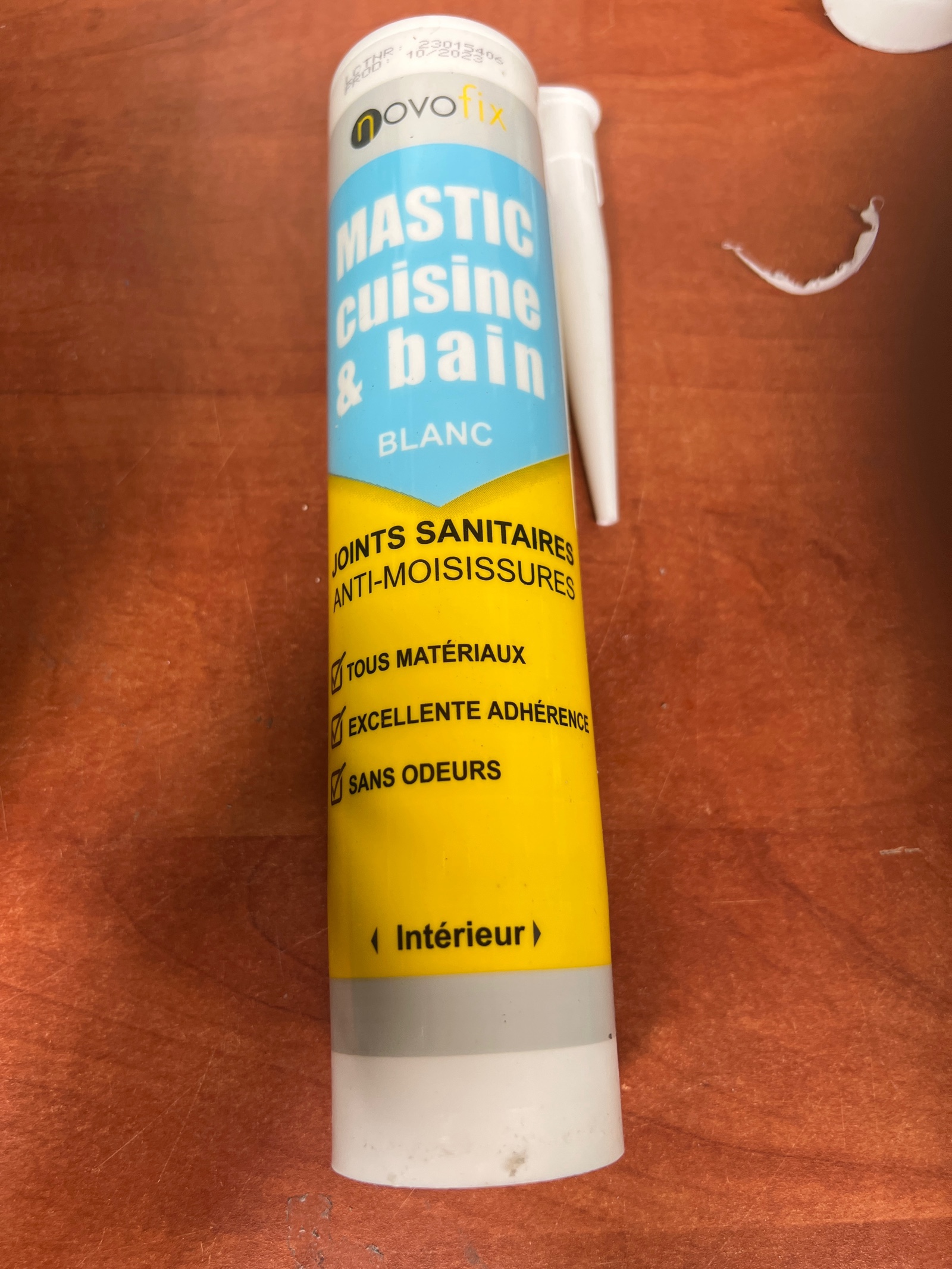 Novofix Mastic cuisine & bain - Blanc (joints sanitaires)