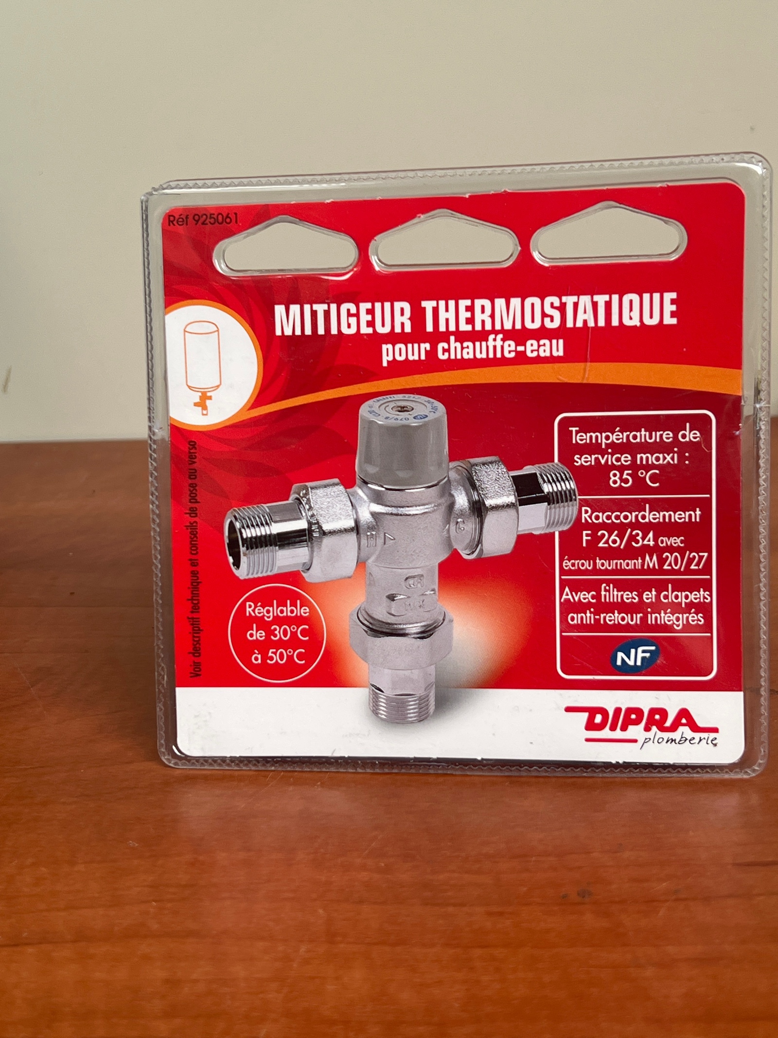 Mitigeur thermostatique pour chauffe-eau DIPRA
