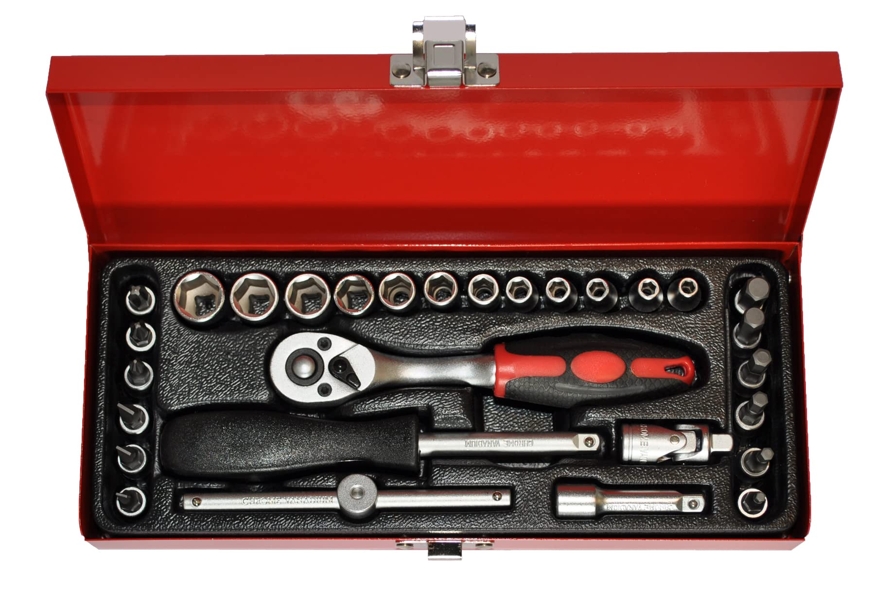Coffret Cliquet + Douilles 1/4'