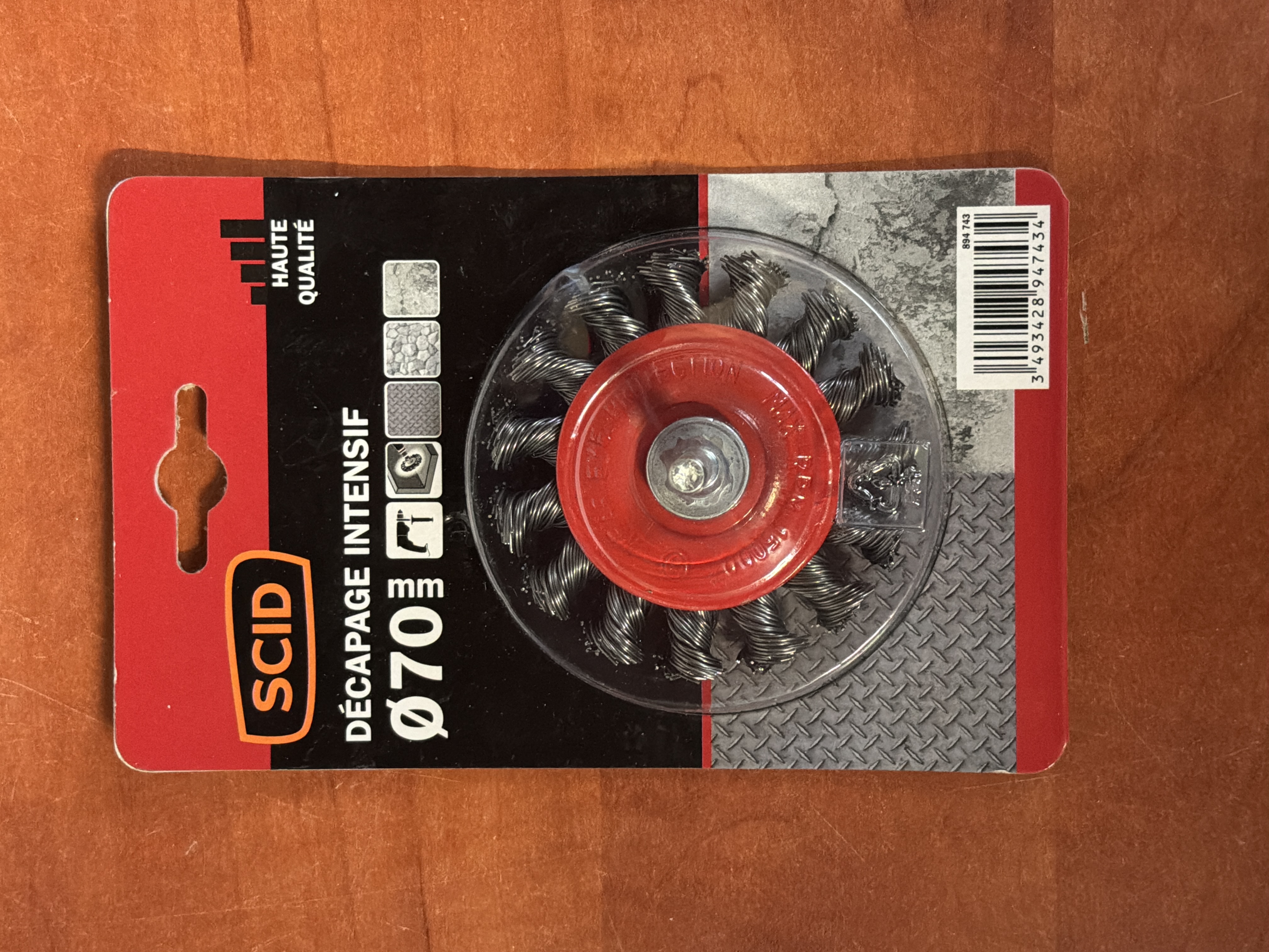 SCID brosse métallique circulaire Ø70 - décapage intensif