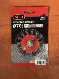 SCID brosse métallique circulaire Ø70 - décapage intensif