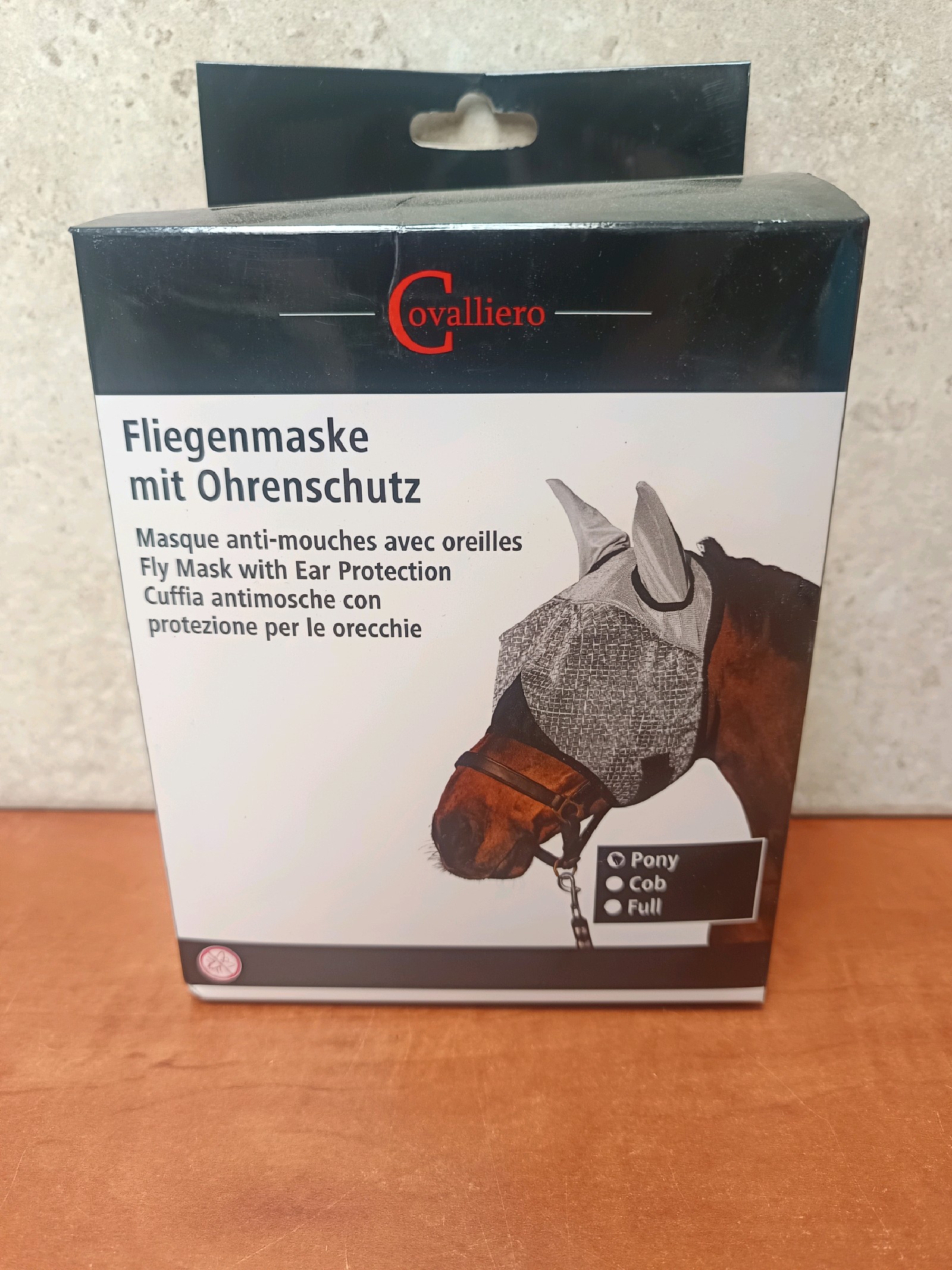 Covalliero Masque anti-mouches avec oreilles pour cheval - Taille Full