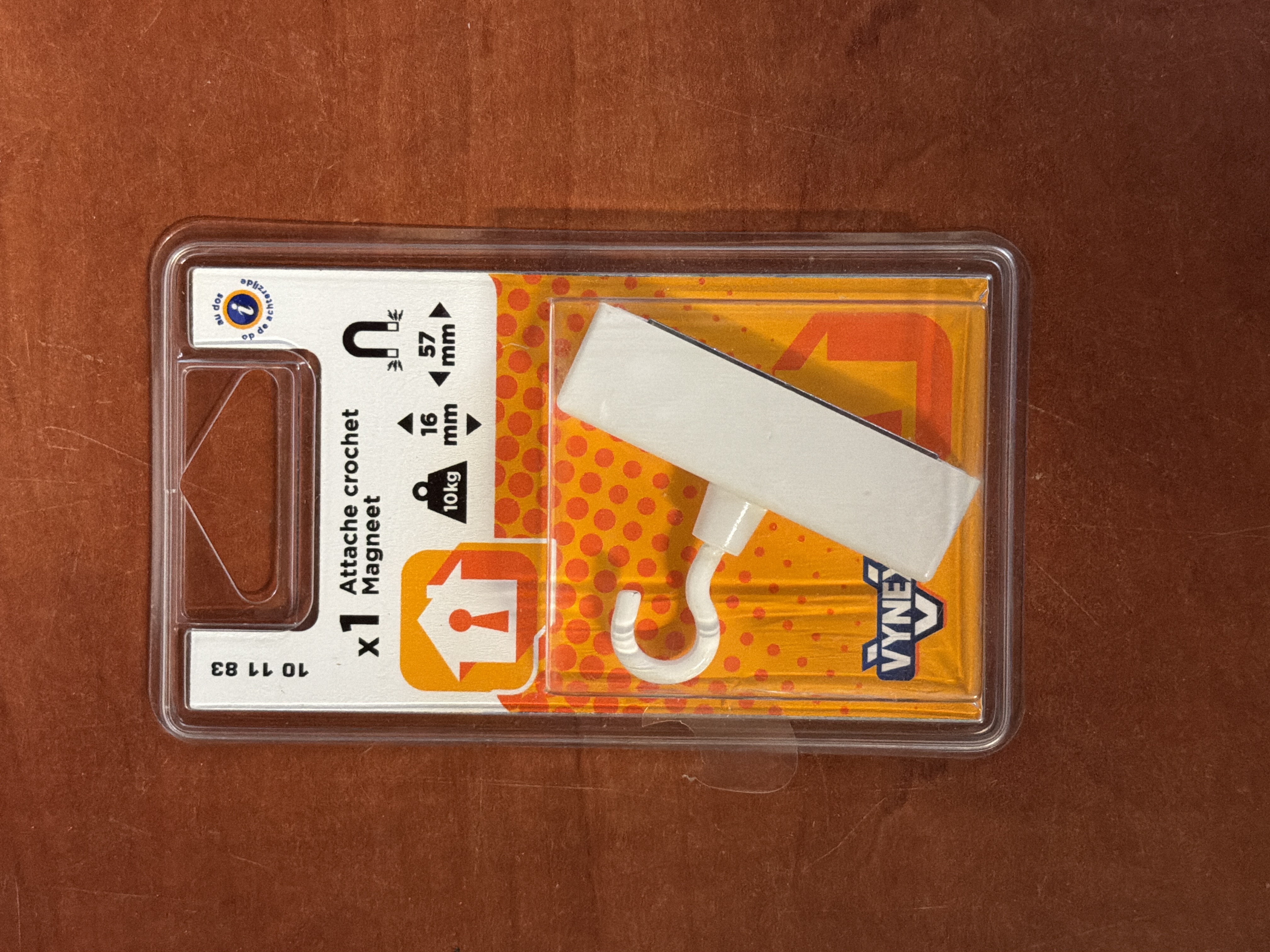 Vynex Attache Crochet Aimant - Blanc