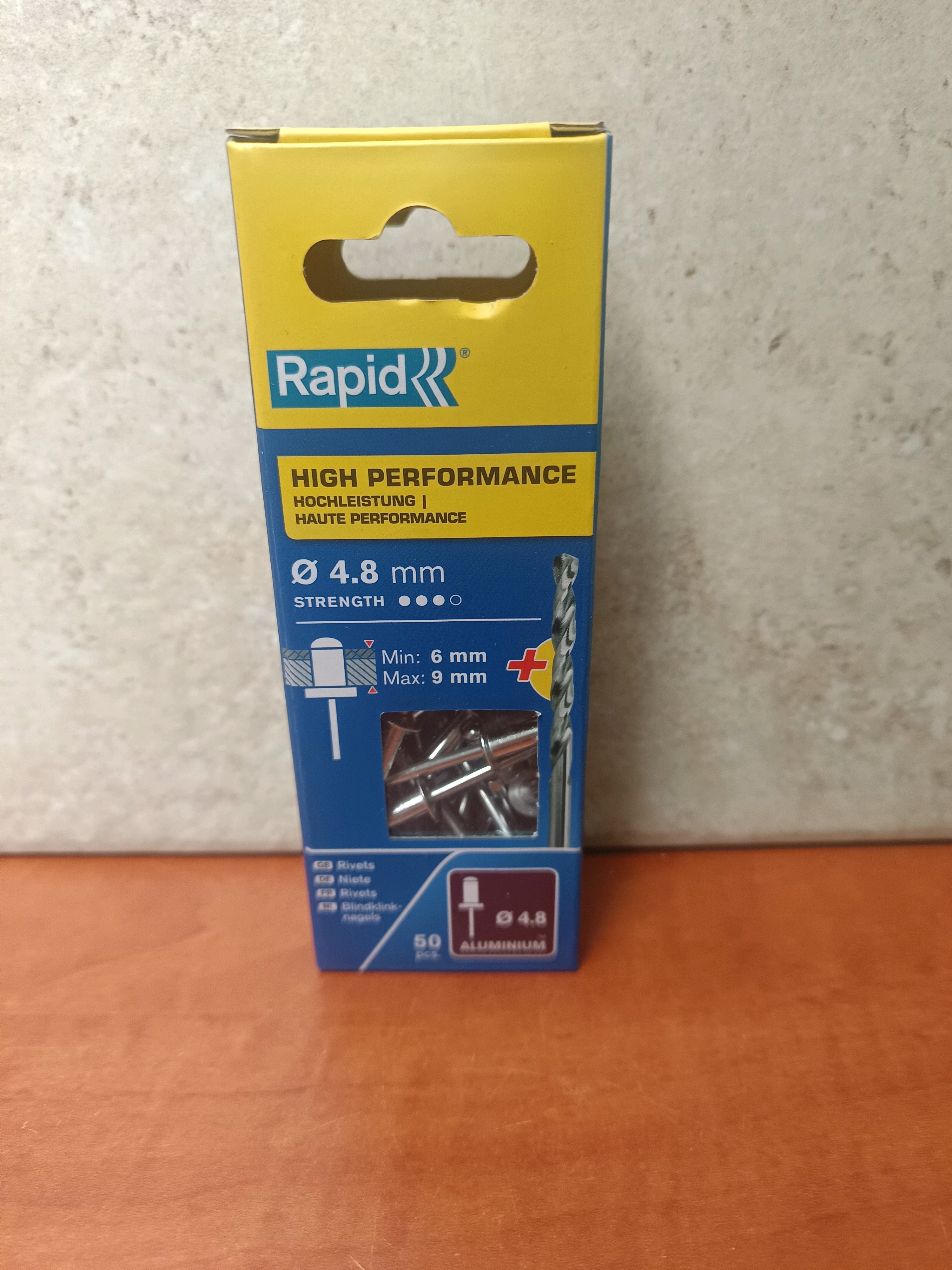 Rapid High Performance rivets Ø 4,8 mm en aluminium