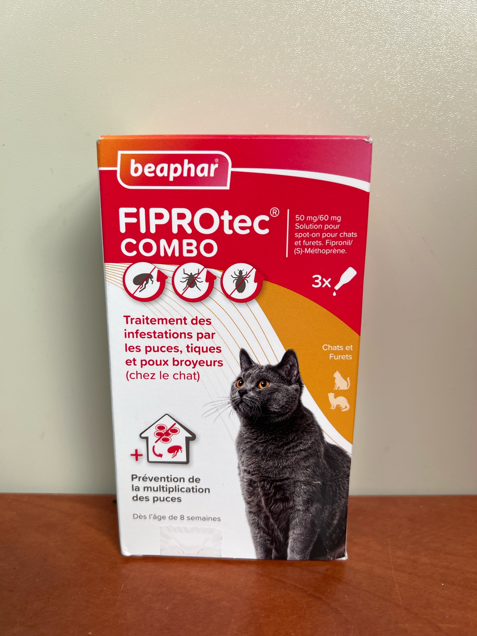 Beaphar Fiprotec Combo chat et furet 3 pipettes 0,5 ml