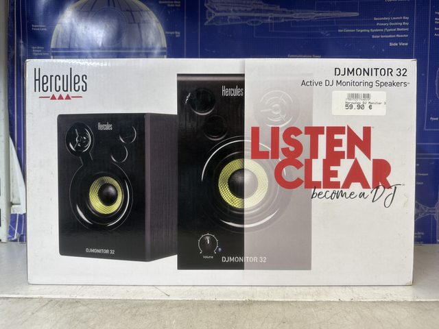 Hercules DJMonitor 32 – enceintes de monitoring actives DJ