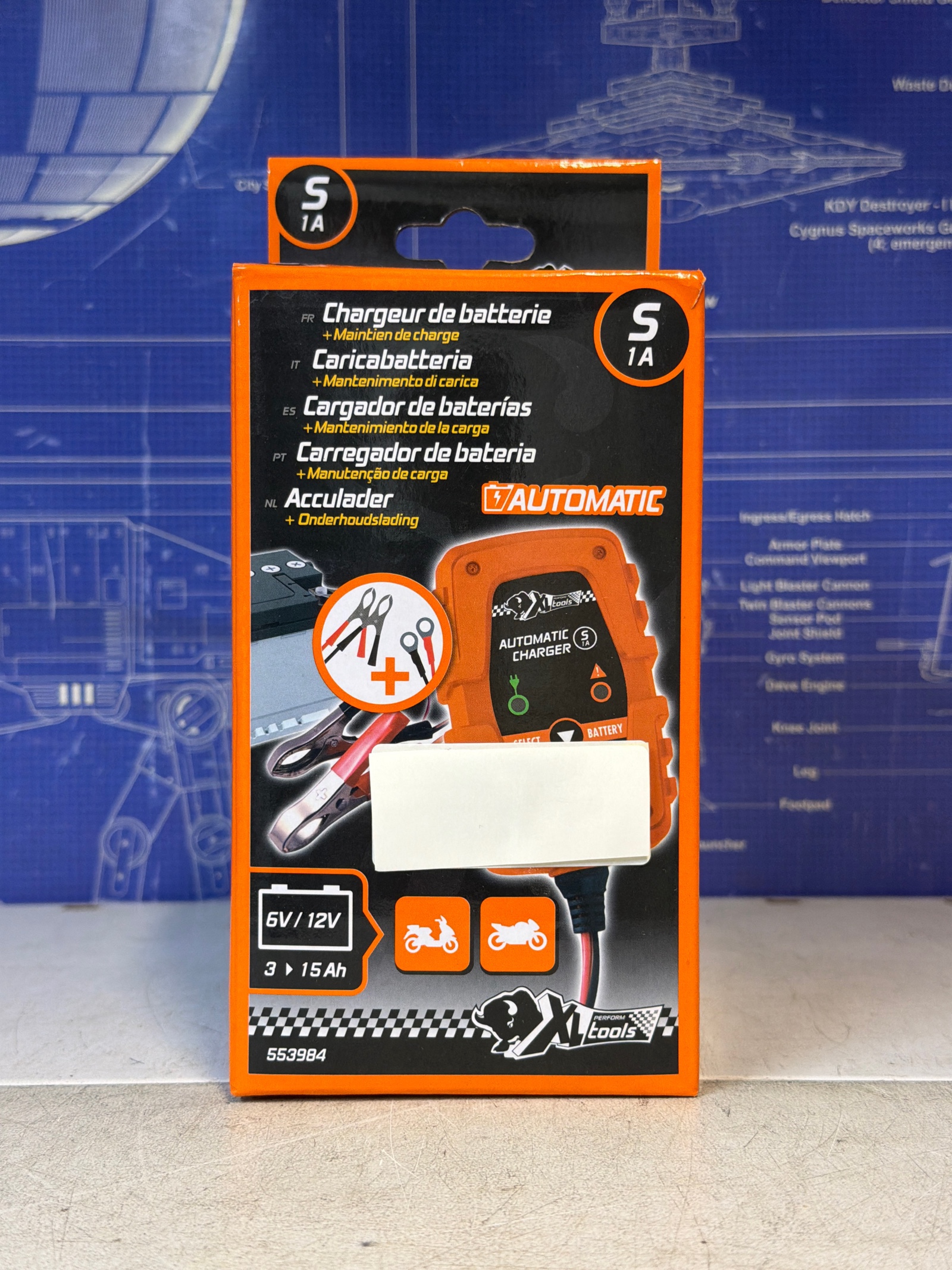 XL Tools S1A Chargeur de batterie automatique 6V/12V