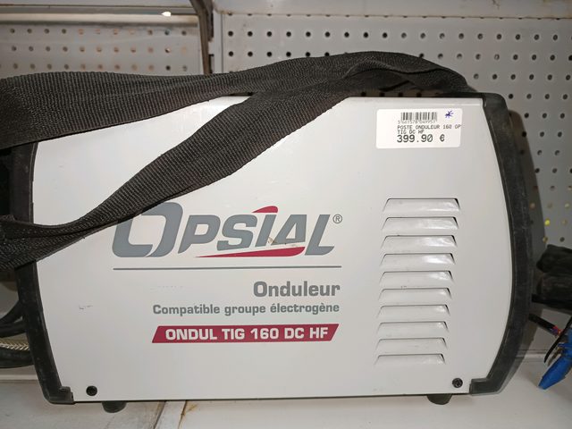 Onduleur OPSIAL ONDUL TIG 160 DC HF compatible groupe électrogène