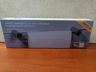 fixM Porte-serviette 30 cm clipsable – Série Bilbao