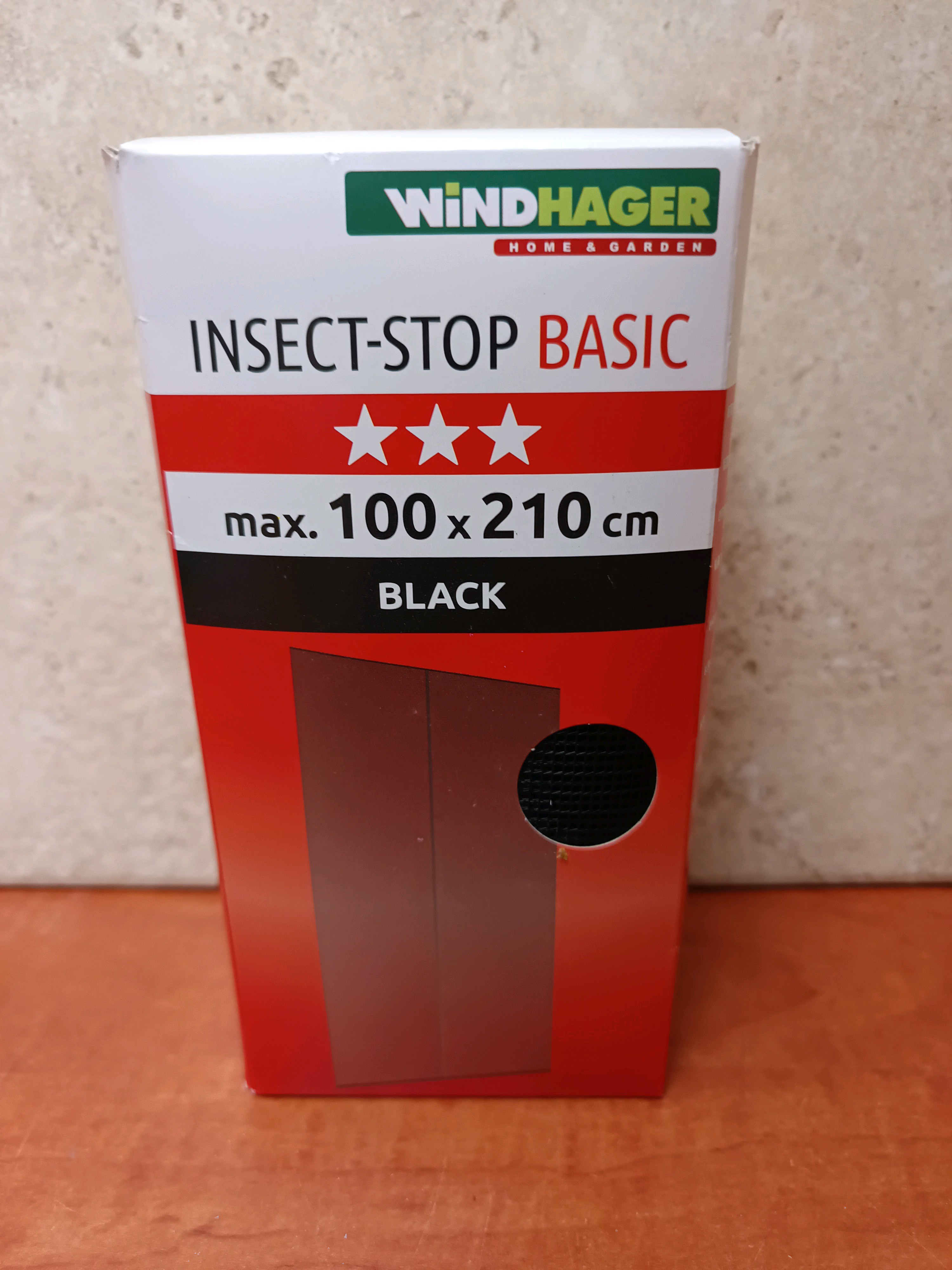 Windhager Insect-Stop Basic, max. 100 x 210 cm, Black