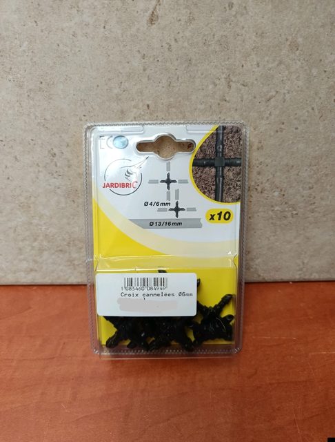 JARDIBRIC Croix cannelées Ø6 mm (x10)