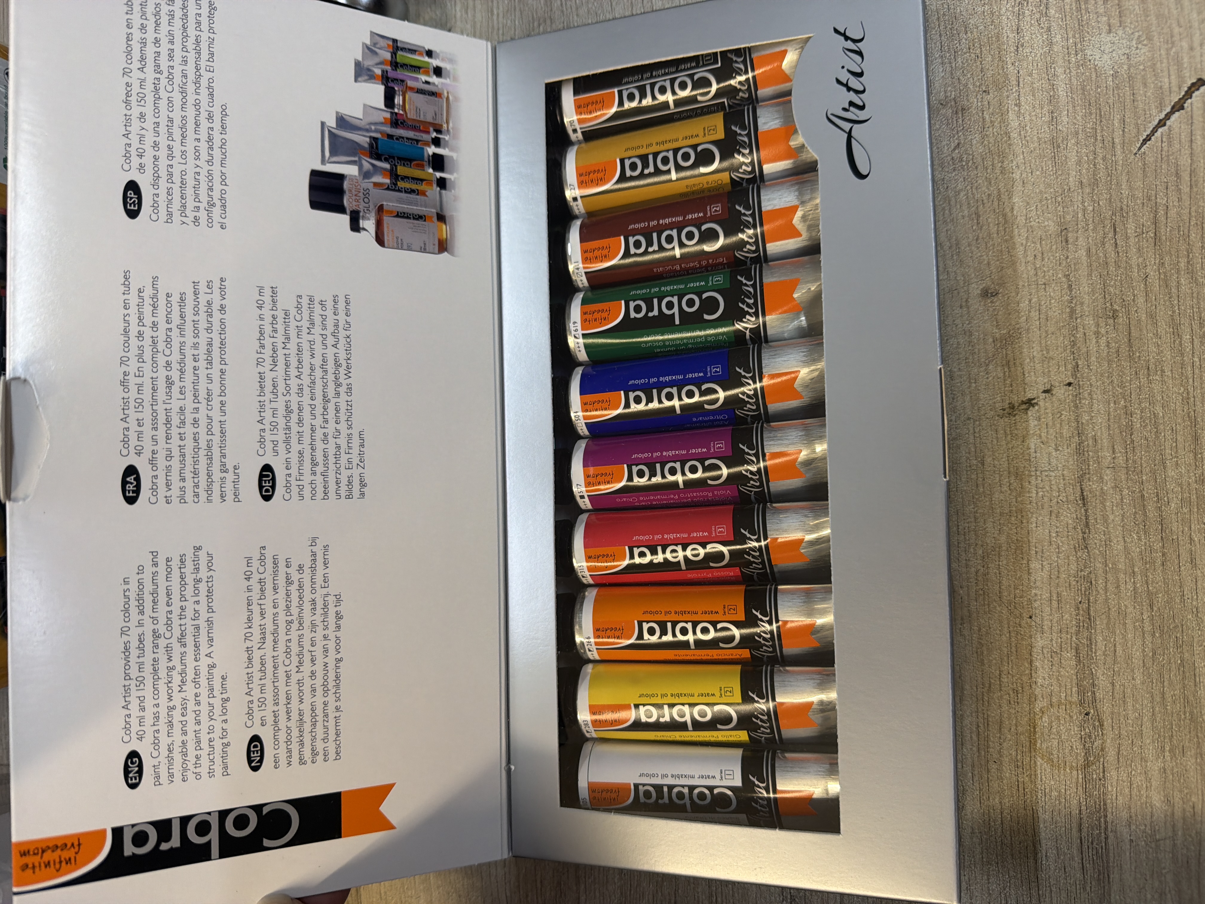 Cobra Artist coffret 10 tubes de peinture