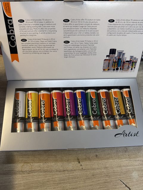 Cobra Artist coffret 10 tubes de peinture