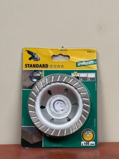 WOLFCRAFT Plateau de surfaçage diamant standard ø 105x22,2mm