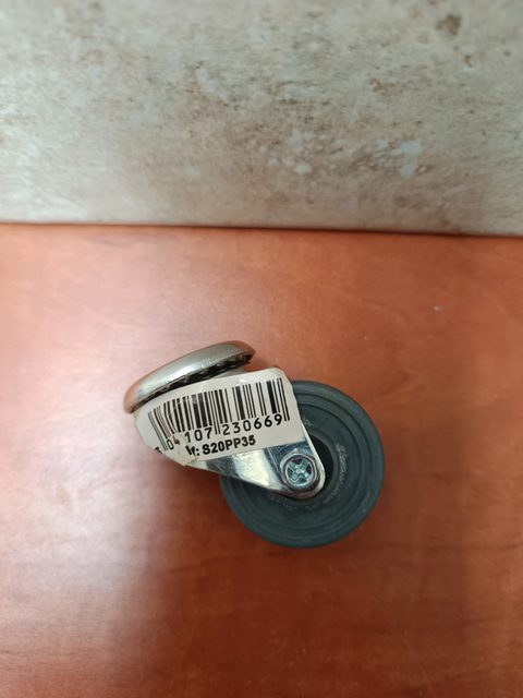Roulette pivotante de meuble S20PP35