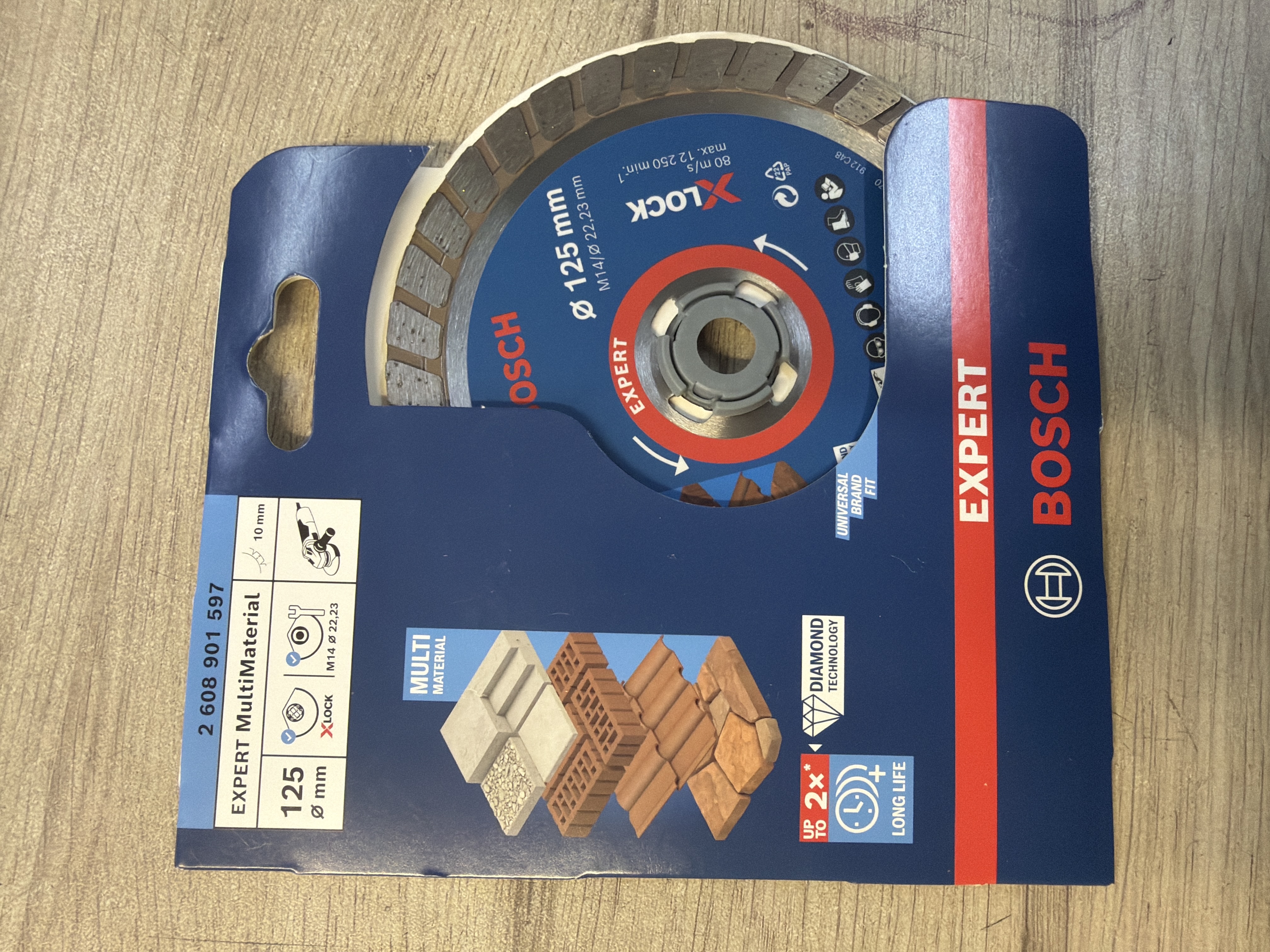 Bosch Expert MultiMaterial X-LOCK disque diamant 125 mm (2 608 901 597)