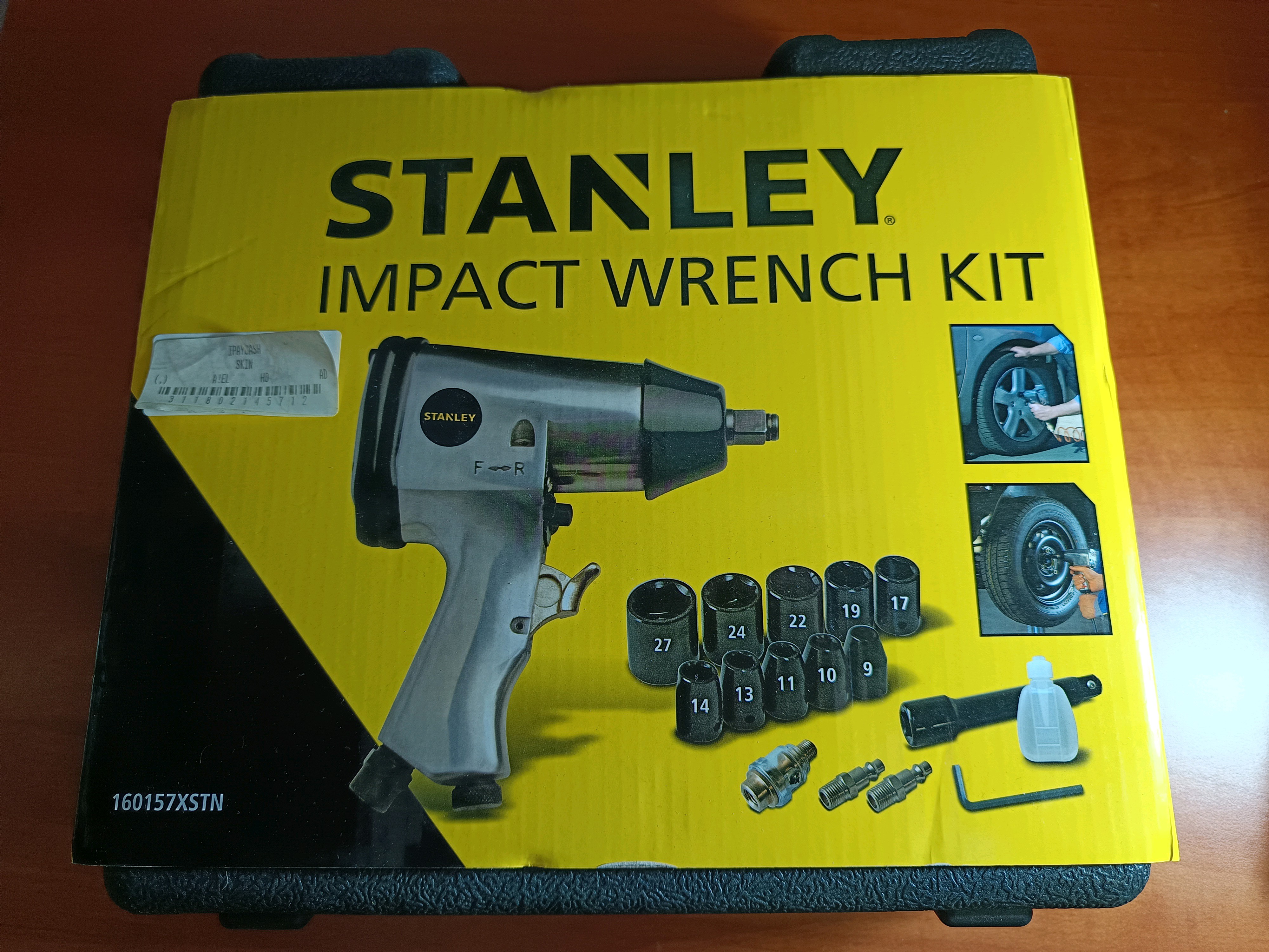 STANLEY Impact Wrench Kit – Coffret clé à chocs avec douilles