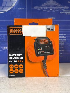 BLACK+DECKER Chargeur de batterie automatique 6/12V 1,5A