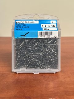 SAXO 00 220601 Pointes tête plate acier 1,1 x 16 - 500 g