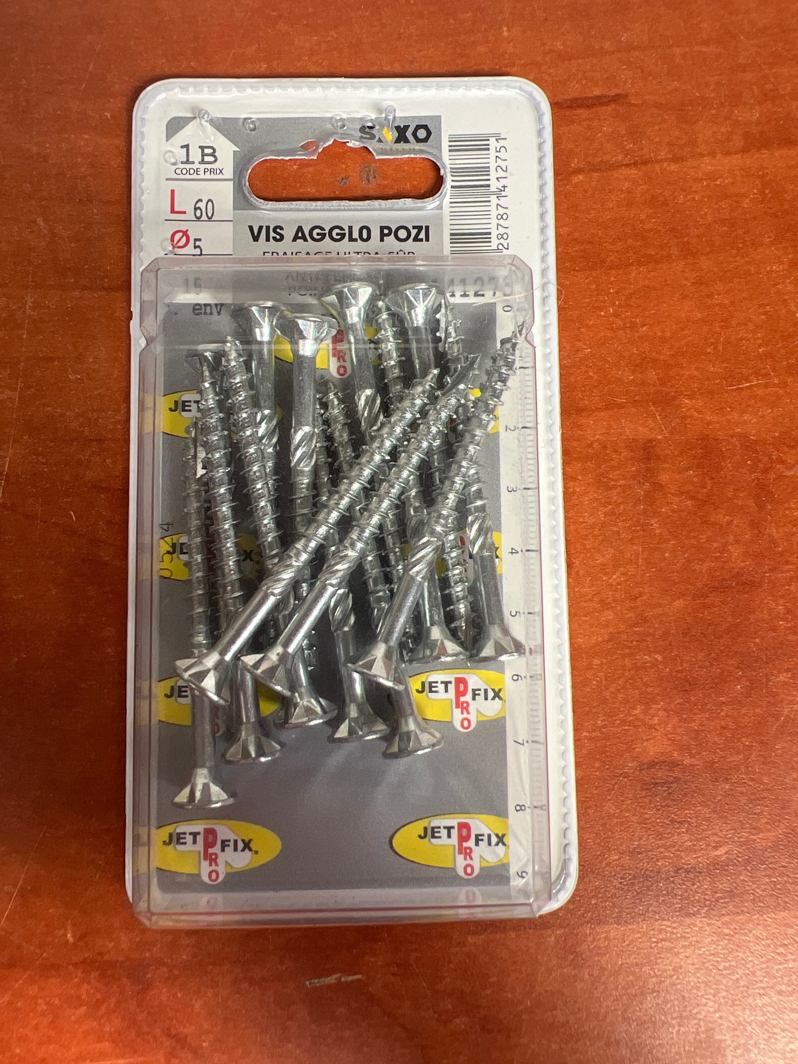 SAXO Jet Fix vis agglo Pozi 5 x 60 mm