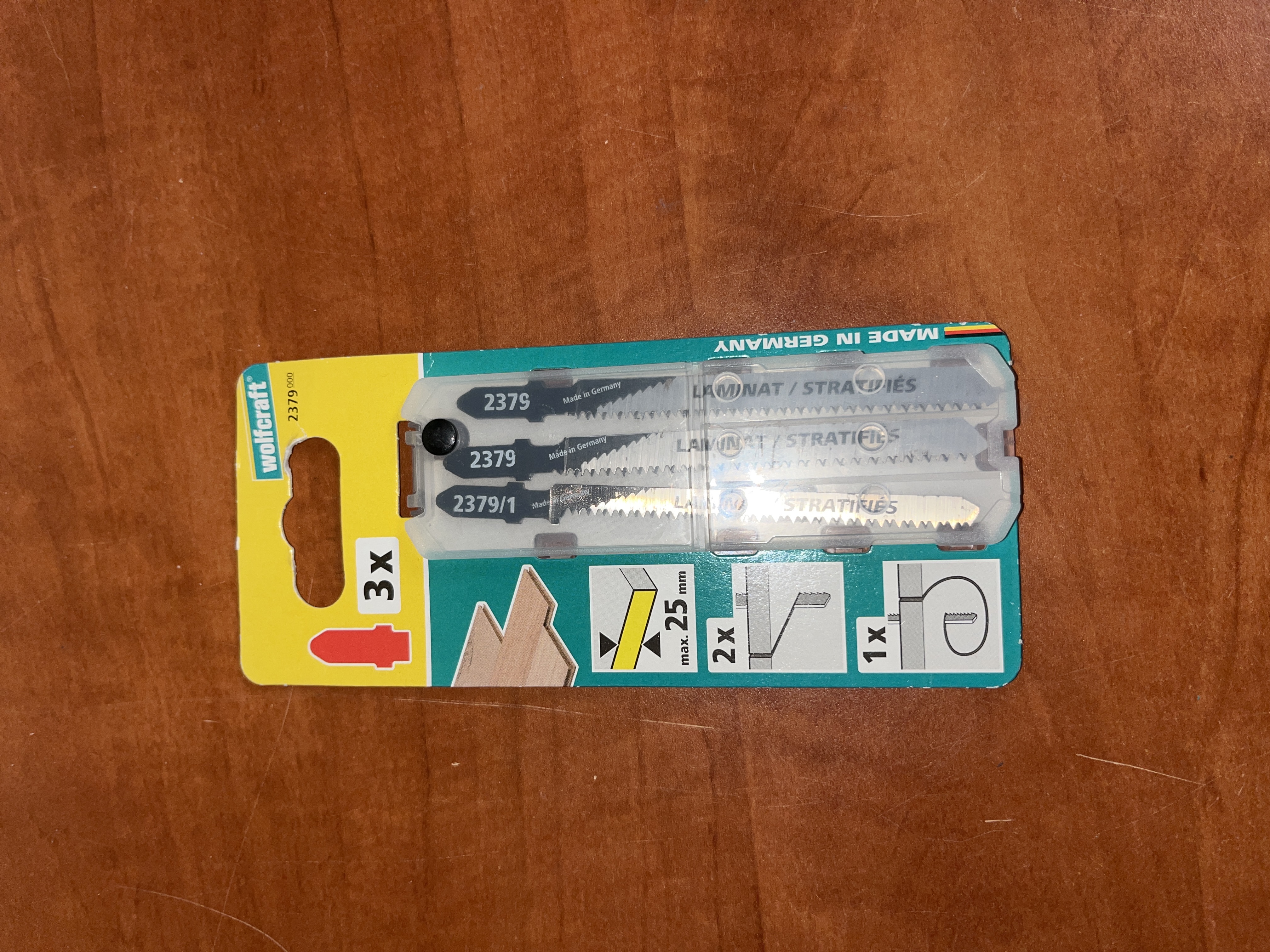 Wolfcraft 2379 Lames de scie sauteuse pour stratifié